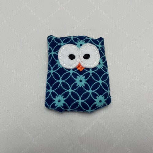 Blue Geometric Ouchie Owl