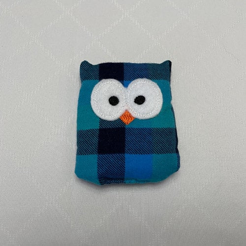 Blue/Green Plaid Ouchie Owl