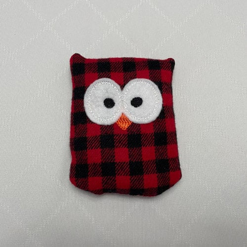 Buffalo Plaid Ouchie Owl