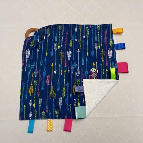 Colorful Arrows Baby Teething Blanket