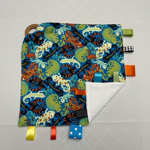 Lizards & Geckos Baby Teething Blanket