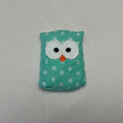 Mint Polka Dot Ouchie Owl