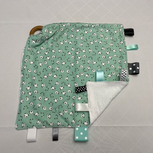 Panda Bears Baby Teething Blanket