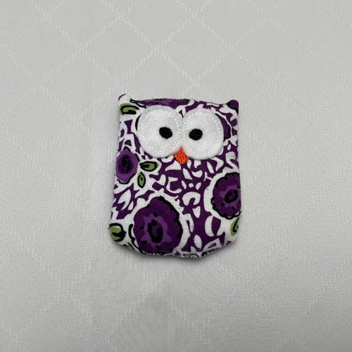 Purple Flowers Ouchie Owl