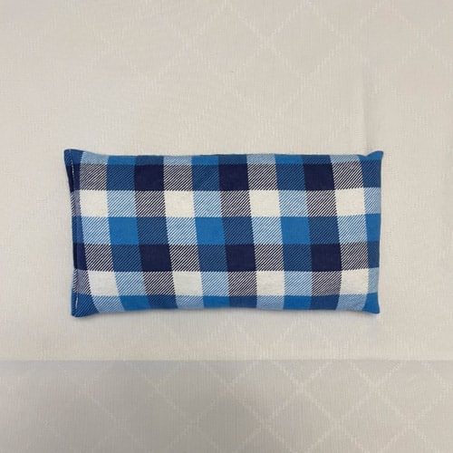 Reusable Rice Pack - Hot or Cold Therapy - Blue Plaid