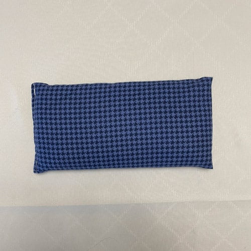 Reusable Rice Pack - Hot or Cold Therapy - Blue/Black Houndstooth
