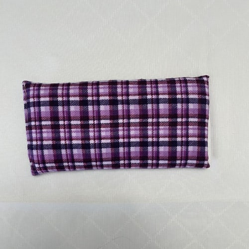 Purple Plaid Reusable Rice Pack - Hot or Cold Therapy