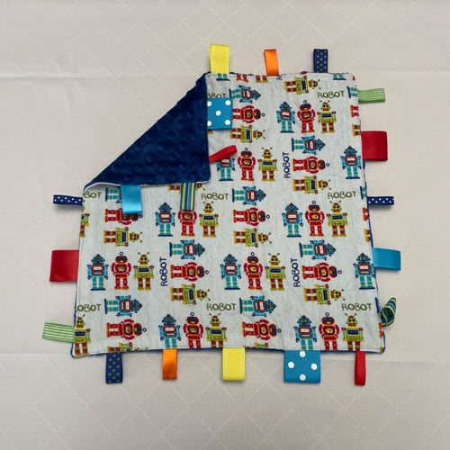 robots sensory tag blanket